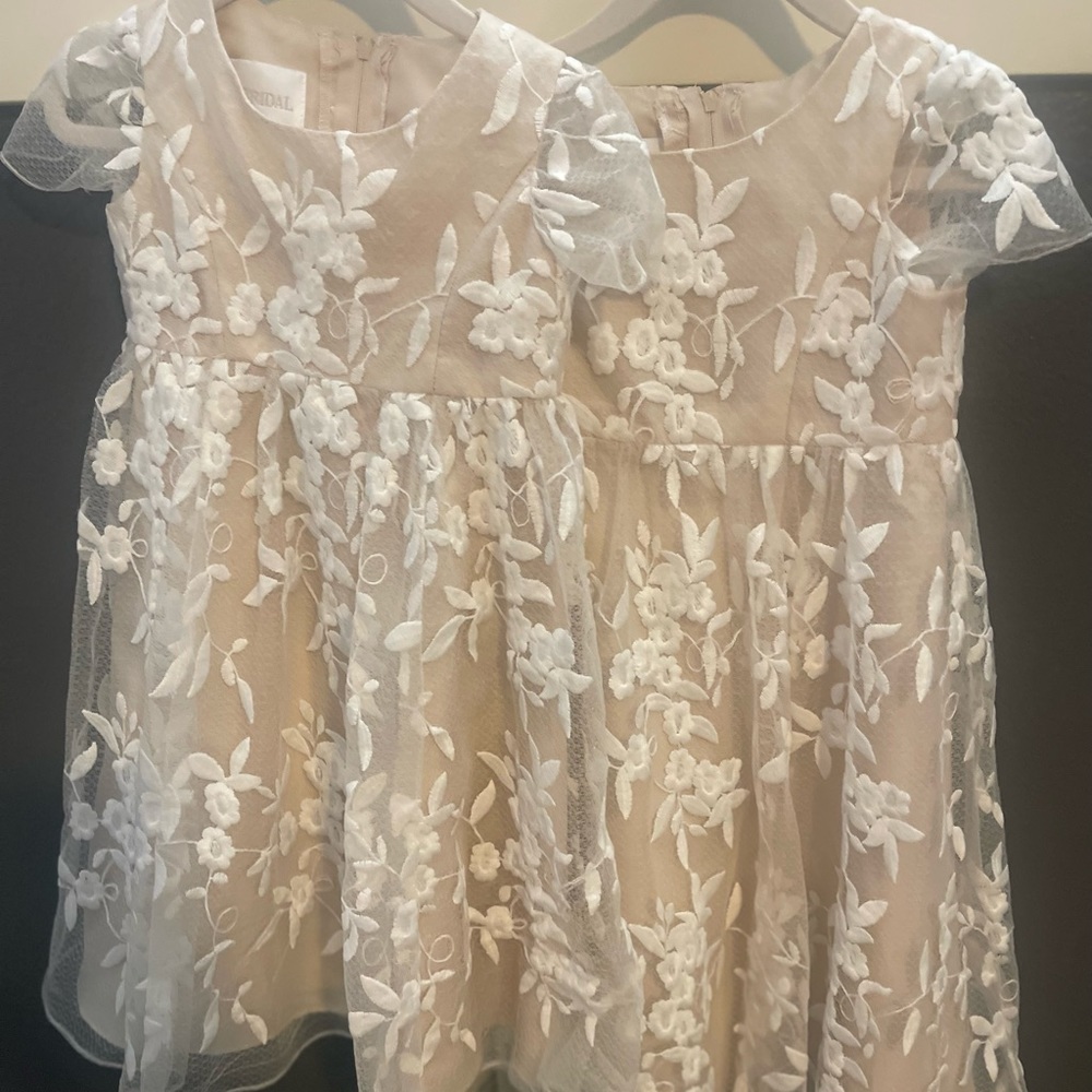 Flower girl dresses worn once for just 15 minute ceremony.